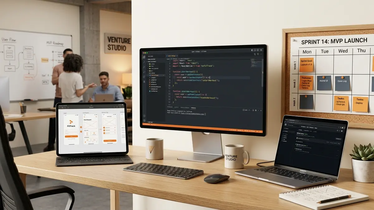 MVP product launch in 3 to 6 weeks with production code and mobile app