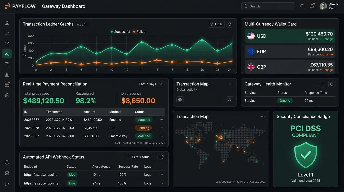 Fintech & Payment Engine Engineering interface preview